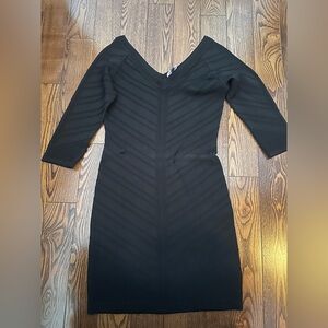 bebe Black Long Sleeve Dress